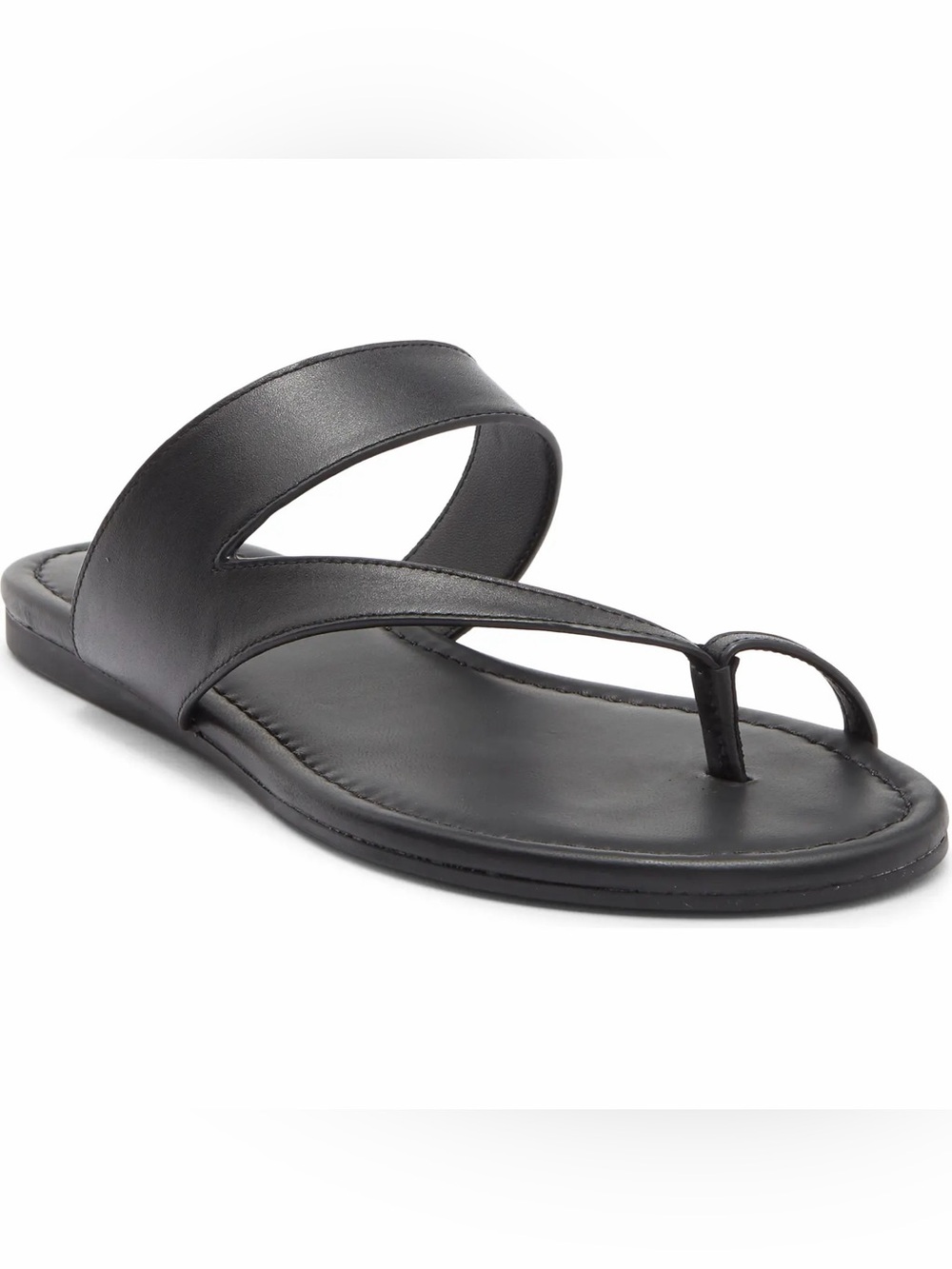 NWT Stuart Weitzman Remy Toe Strap Sandal in Black